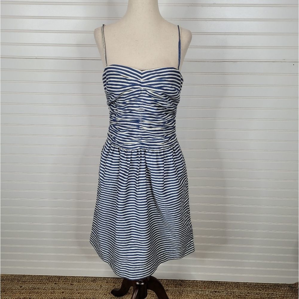 Polo by Ralph Lauren Navy and White Striped Sundress